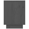 vidaXL Comodini 2 pz Grigi 40x30x40 cm in Legno Massello di Pino