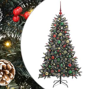 vidaXL Albero di Natale artificiale con 150 LED Verde 150 cm