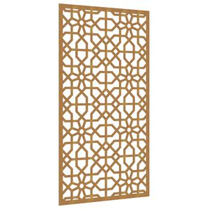 vidaXL Decorazione Muro da Giardino 105x55 cm Moresco Acciaio Corten