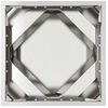 vidaXL Fioriera Argento 40 x 40 x 40 cm Acciaio inossidabile