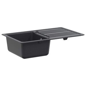 vidaXL Lavello cucina con gocciolatoio Granito 76,5 cm x 46 cm x 28 cm