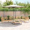 vidaXL Set Divano Pallet da Giardino 5 pz in Legno Massello di Acacia