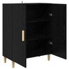vidaXL Credenza Rovere Nero 70 x 34 x 90 cm Legno multistrato