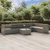 vidaXL Set Divani da Giardino 8 pz con Cuscini in Polyrattan Grigio