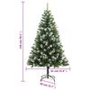 vidaXL Albero Natale Artificiale Incernierato con Neve Fioccata 150 cm