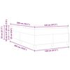 vidaXL Letto a molle Blu 120 x 200 cm Tessuto