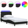 vidaXL Giroletto senza Materasso Hanko Nero 100x200 cm in Tessuto