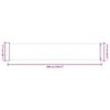 vidaXL Tenda Laterale Retrattile per Patio 117x600 cm Blu