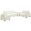 vidaXL Set di Divani 3 pz con Cuscini Crema in Velluto