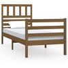 vidaXL Giroletto senza Materasso Ambra in Legno Massello 100x200 cm