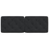 vidaXL Cuscino Testiera Nero 140 cm in Velluto