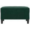 vidaXL Poggiapiedi Verde Scuro 70x55x41 cm in Velluto