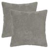 vidaXL Federa 2 pz HEERLEN Grigio Chiaro 40 x 40 cm