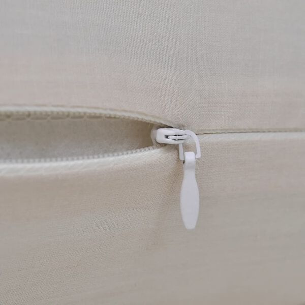 Set 4 Federe in cotone beige 40 x 40 cm