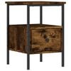 vidaXL Comodino Rovere Fumo 34x36x50 cm in Legno Multistrato