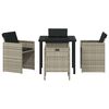 vidaXL Set da Pranzo per Giardino 5 pcs Grigio chiaro polyrattan
