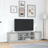 vidaXL Mobile Porta TV Grigio Cemento 188,5x41x50 cm Legno Multistrato