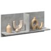 vidaXL Mobile a Parete 70x16,5x30 cm Grigio Cemento Legno Multistrato