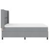 vidaXL Letto a Sorgente LED Grigio chiaro 140 x 190 cm Tessuto
