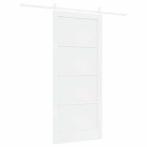 vidaXL Porta scorrevole Bianco 93 x 211 cm Pino massello