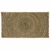 vidaXL Tappeto da Area Nero 60 x 110 cm Juta
