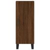 vidaXL Credenza Rovere Marrone 34,5x34x90 cm in Legno Multistrato