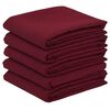 vidaXL Tovaglia da Tavolo 5 pz Rettangolare Rosso Vino 140 x 220 cm