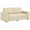 vidaXL Divano a 2 posti Crema 180x78x84 cm Tessuto