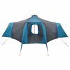 vidaXL Tenda Tipi con tetto Blu e Grigio 492 x 492 x 275 cm Tessuto