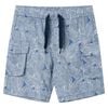 vidaXL Pantaloncini per Bambini con Coulisse Blu Scuro 104