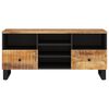 vidaXL Mobile TV 100x33x46cm Legno Massello Mango e Legno Multistrato