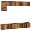 vidaXL Set mobile TV 5 pcs Legno vecchio Legno multistrato