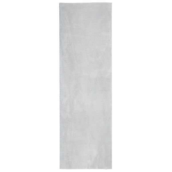 vidaXL Tappeto a Pelo Corto HUARTE Morbido e Lavabile Grigio 80x250 cm