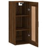 vidaXL Mobile a Parete Rovere Marrone 34,5x34x90 cm Legno Multistrato