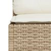 vidaXL Set Divano da Giardino 5 pz con Cuscini Beige in Polyrattan