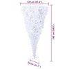 vidaXL Albero di Natale artificiale Bianco 240 cm PVC e Acciaio