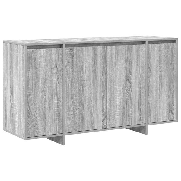 vidaXL Credenza Grigio Sonoma 135 x 41 x 75 cm Legno multistrato