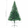 vidaXL Albero Natale Artificiale con LED e Palline 150 cm 380 Rami
