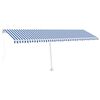 vidaXL Tenda da sole manuale con LED solare 6 x 3 m