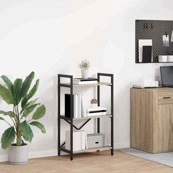 vidaXL Libreria Rovere Sonoma 56 x 34 x 96 cm Legno multistrato