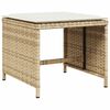 vidaXL Set da Pranzo da Giardino 9 pz con Cuscini Beige in Polyrattan