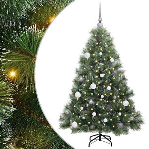 vidaXL Albero di Natale artificiale con 150 LED Verde 150 cm PE e PVC