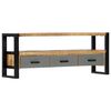 vidaXL Mobile Porta TV 130x30x50 cm in Legno Massello di Mango