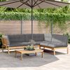vidaXL Set Divani Pallet Giardino 4pz Cuscini Legno Massello Acacia