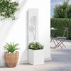 vidaXL Schermo per privacy in giardino Traforo Bianco 32 x 140 cm