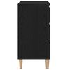 vidaXL Armadio da Notte Rovere Nero 40 x 35 x 70 cm Legno multistrato