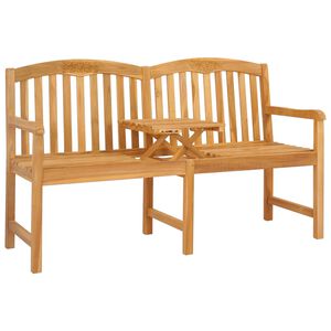 vidaXL Panchina in legno intagliata a mano 150,5 x 60 x 95 cm Naturale