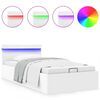 vidaXL Giroletto Contenitore Idraulico LED Bianco Similpelle 100x200cm