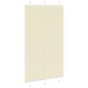 vidaXL Tenda Plissettata Crema 115x200 cm Larghezza Tessuto 114,4 cm