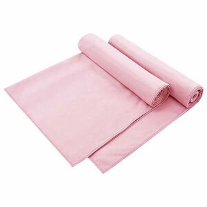 vidaXL Asciugamani per Sedia Outdoor 2 pcs Rosa 130 x 60 cm